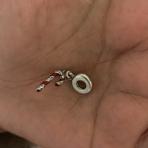 Retired Pandora Candy Cane Dangle - Picture 4 of 4